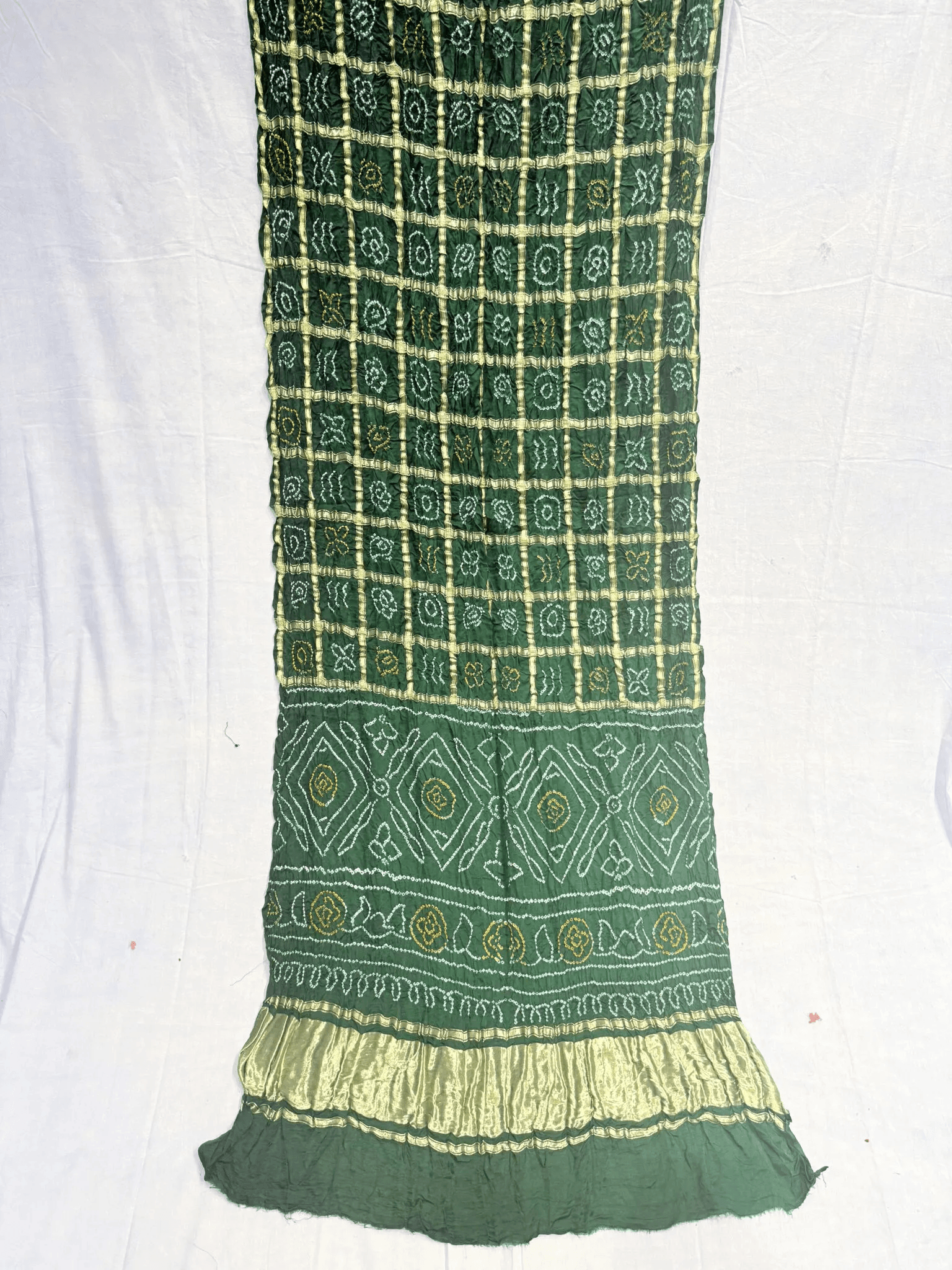 Pure Gajji Silk Saree with ghatchola pattern