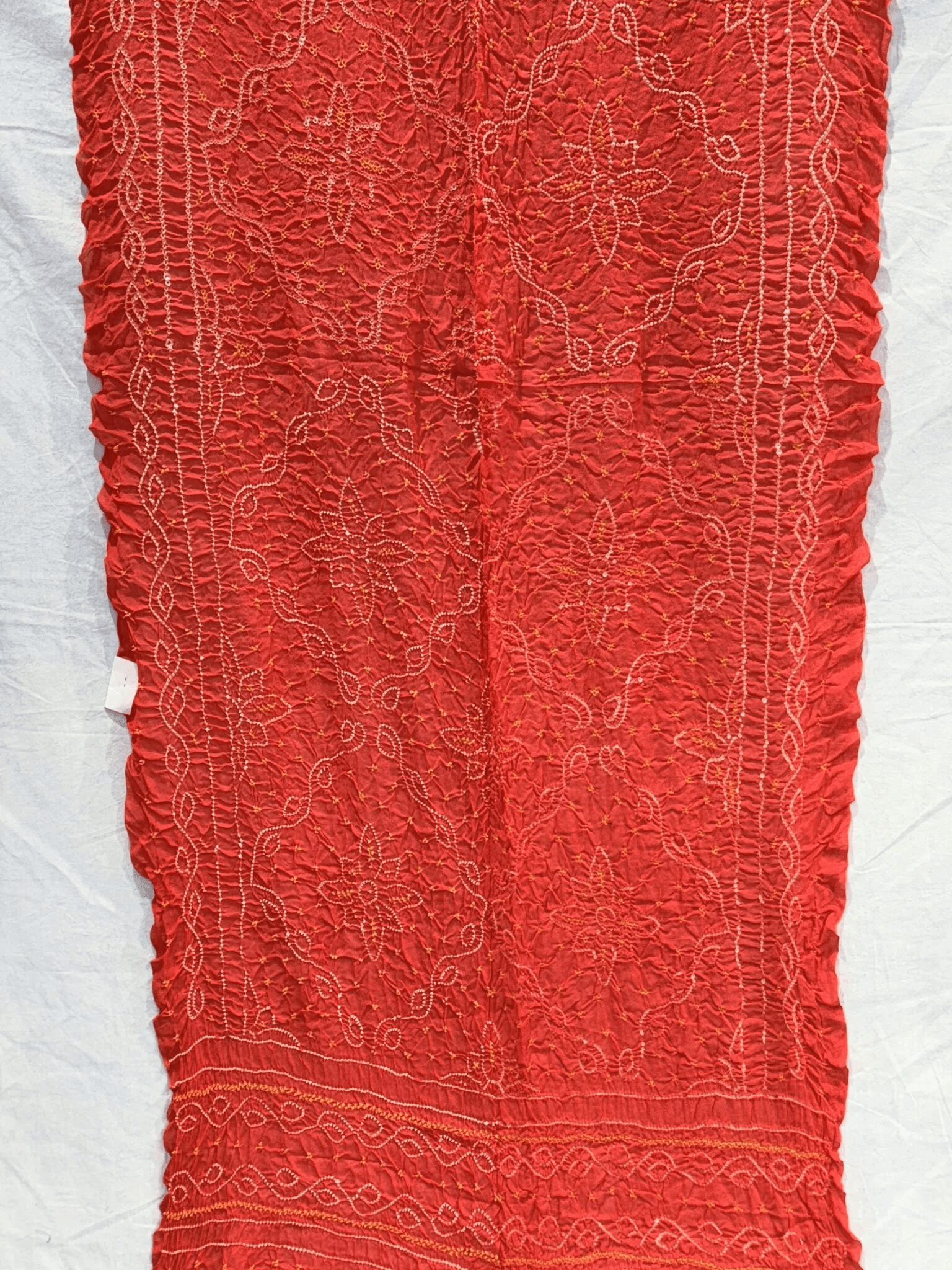 Pure Chinon Dupata with Hand Made bandhej