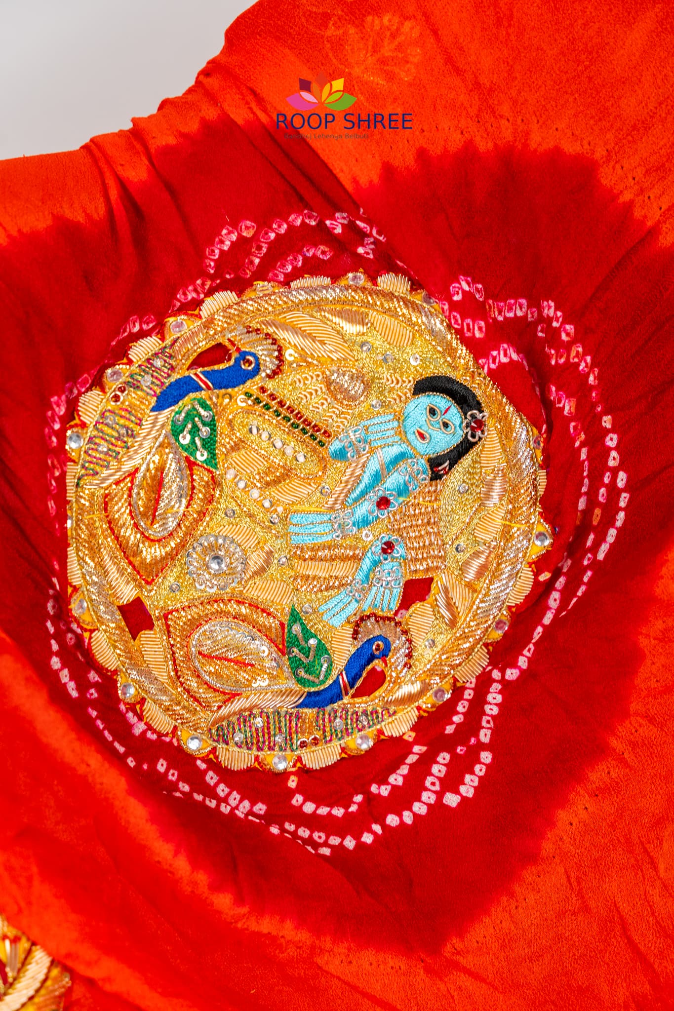 Ek Paat Sikar Bandhej Design Peela
