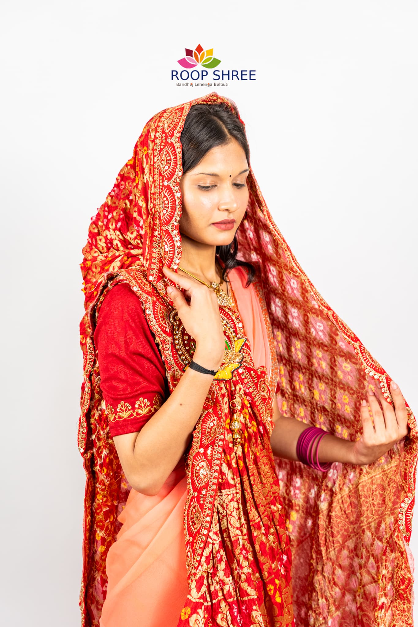 Banarasi Dupatta with Peacock Design