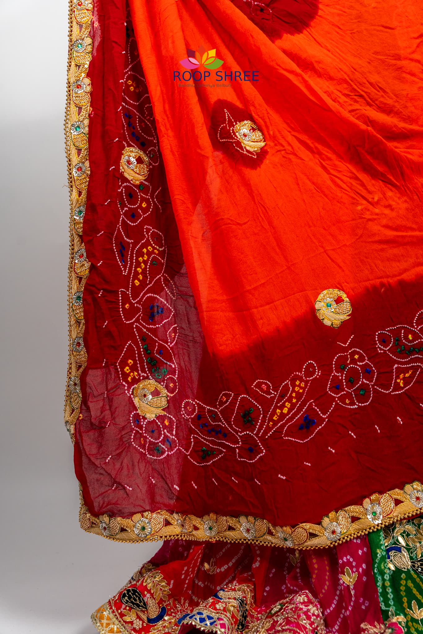 Mandawa Bandhej Do Paat Peela Laddugopal
