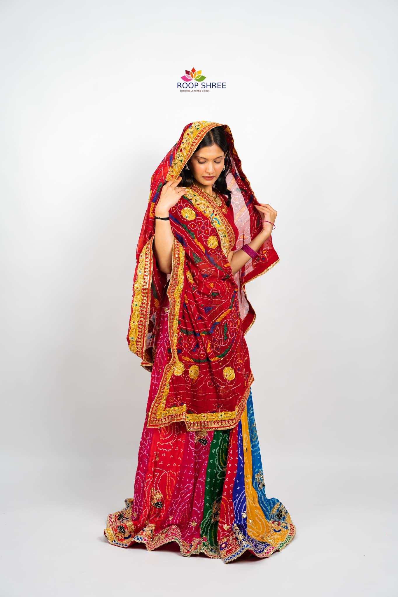 Ek Paat Georgette Radha Kishan Chunri