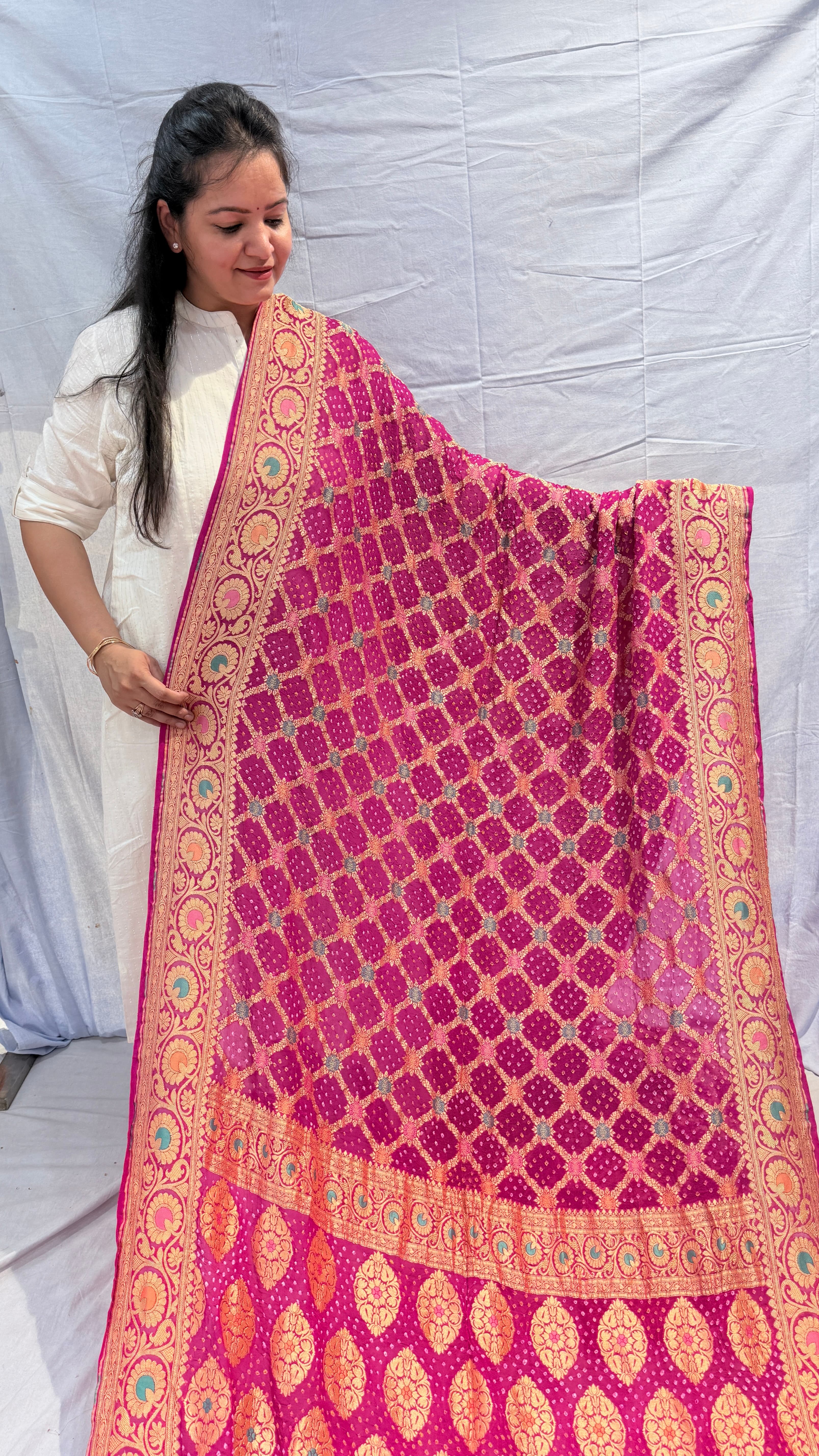 Pure Kadhi Meenakari saree