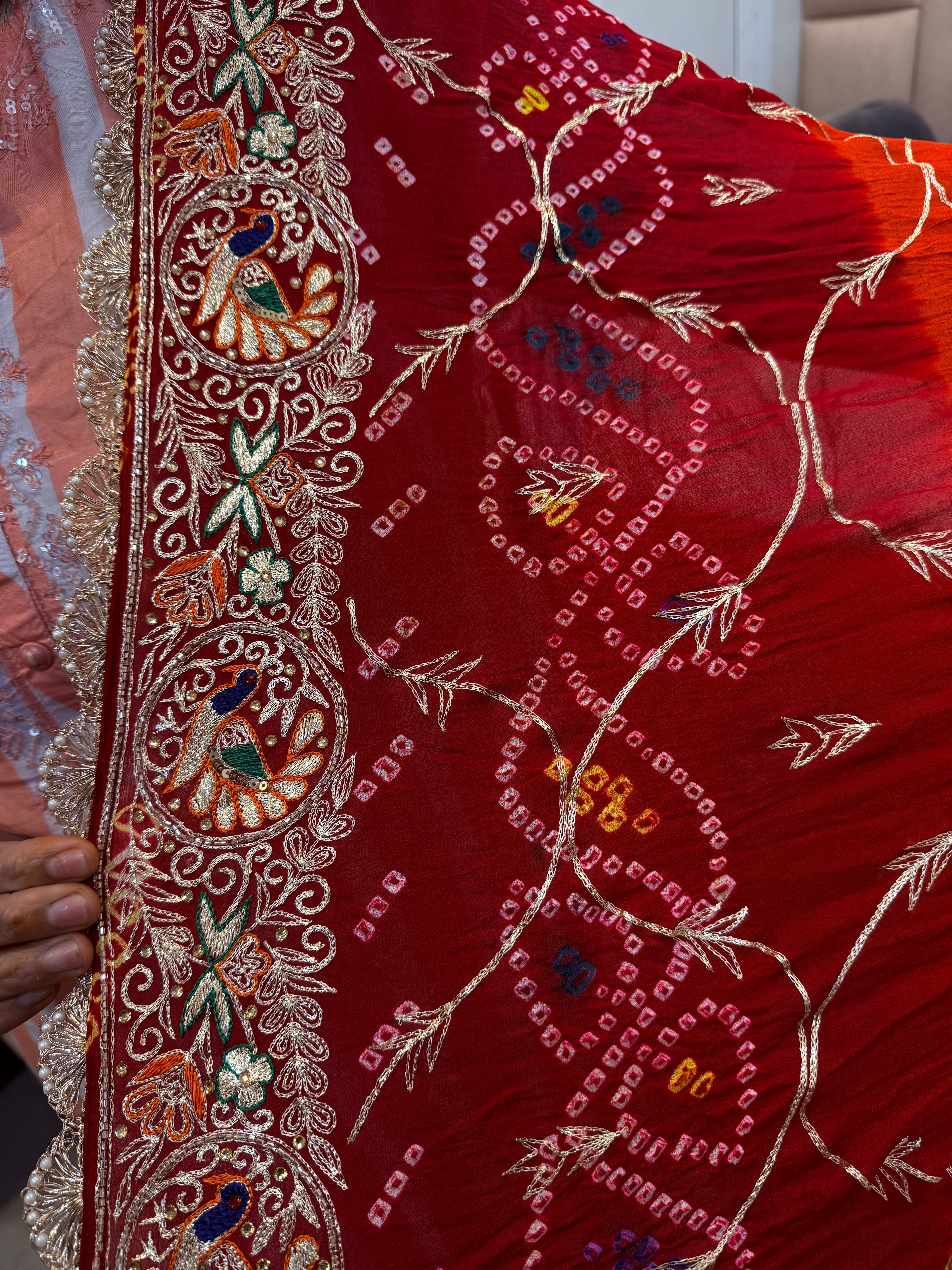 Jaal Peela Chunri With Pittan Work