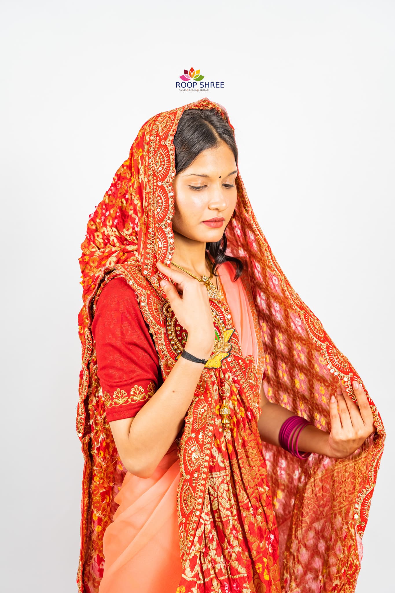 Banarasi Dupatta with Peacock Design