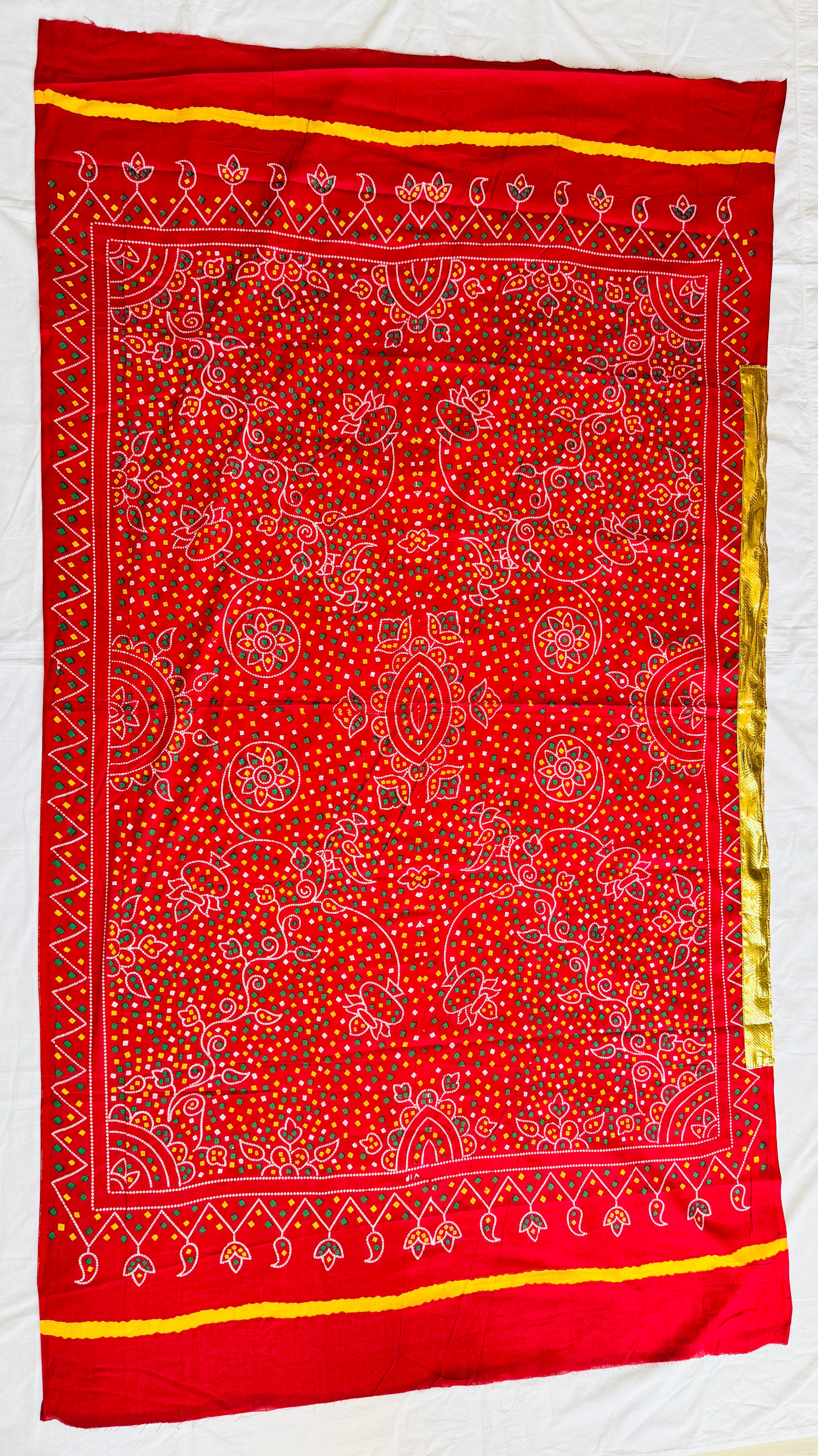 Cotton Dupata with Lampa