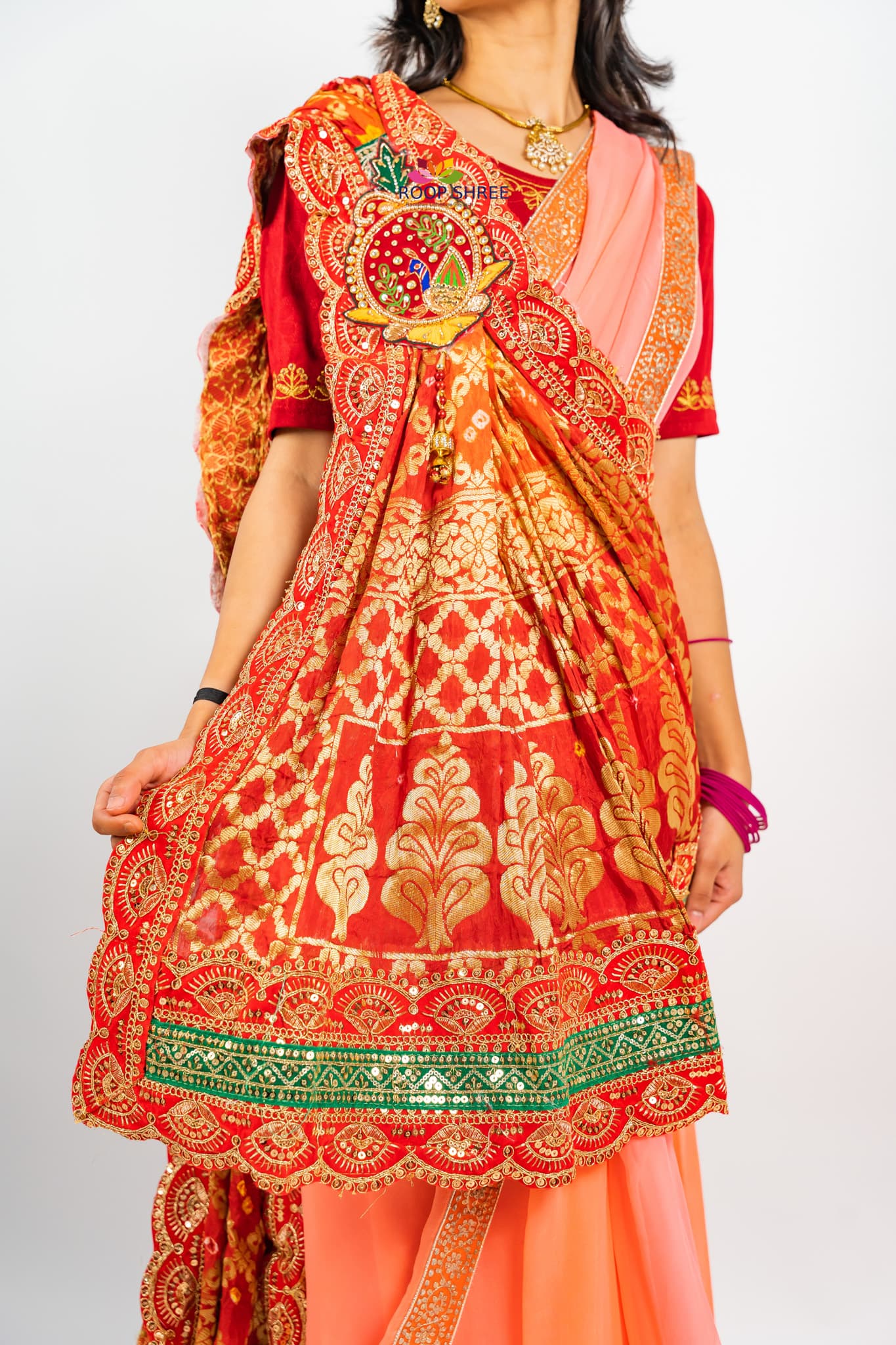 Banarasi Dupatta with Peacock Design