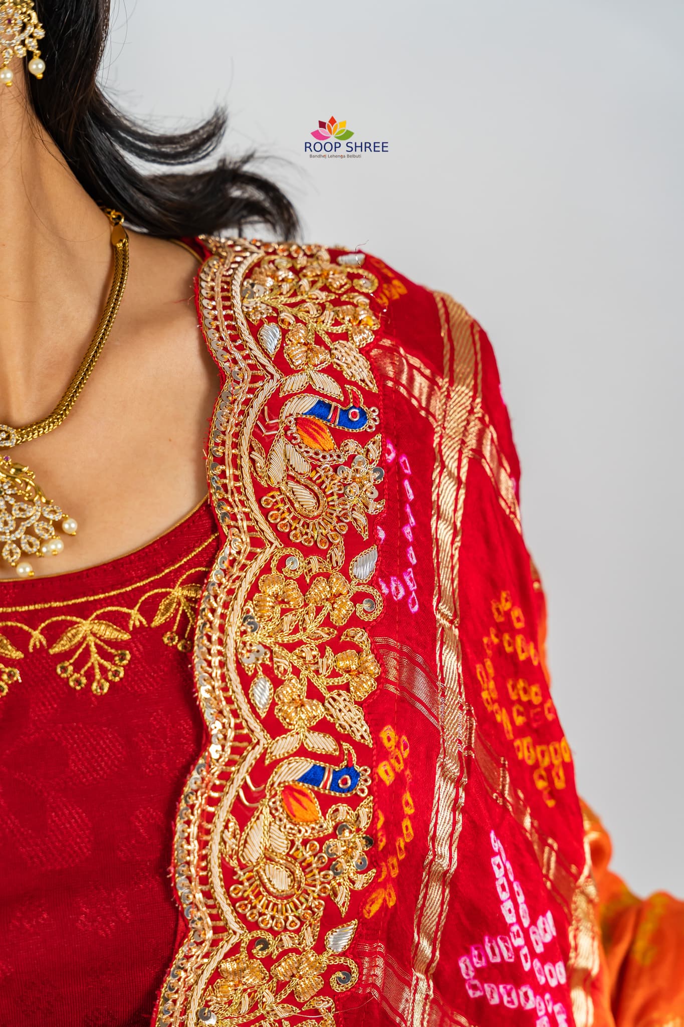 Festive Charm Pure Gajji Silk Dupatta with Intricate Zardozi.