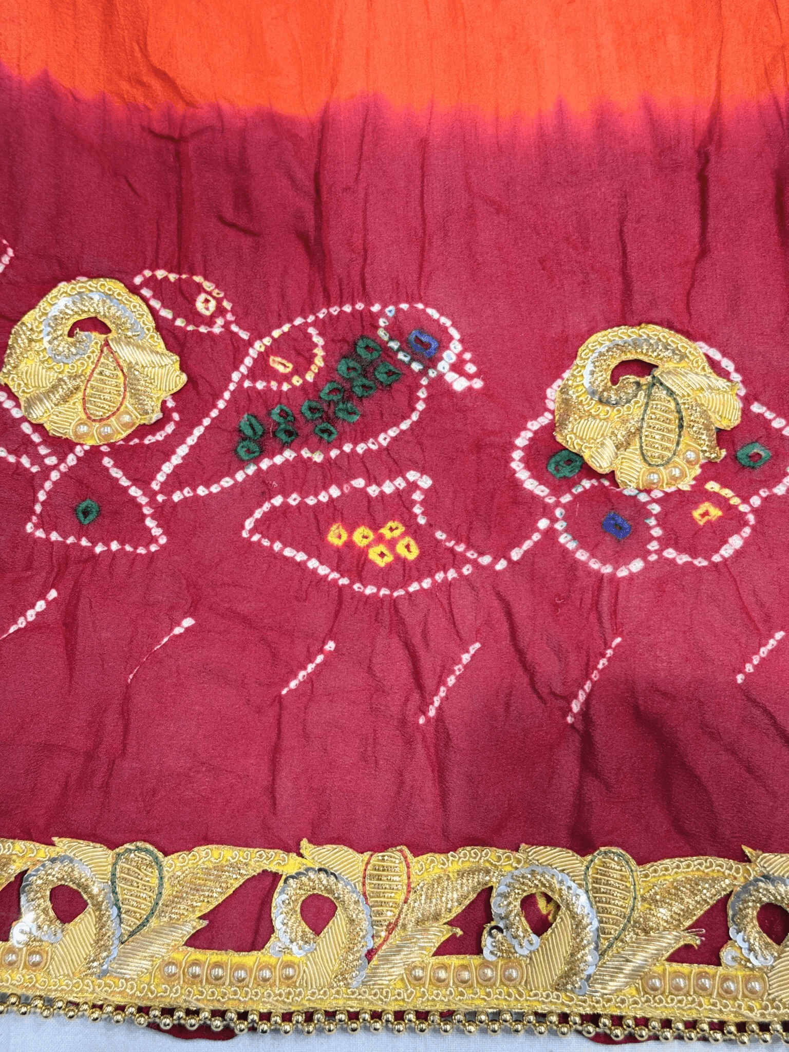 Mandawa Bandhej Do Paat Peela