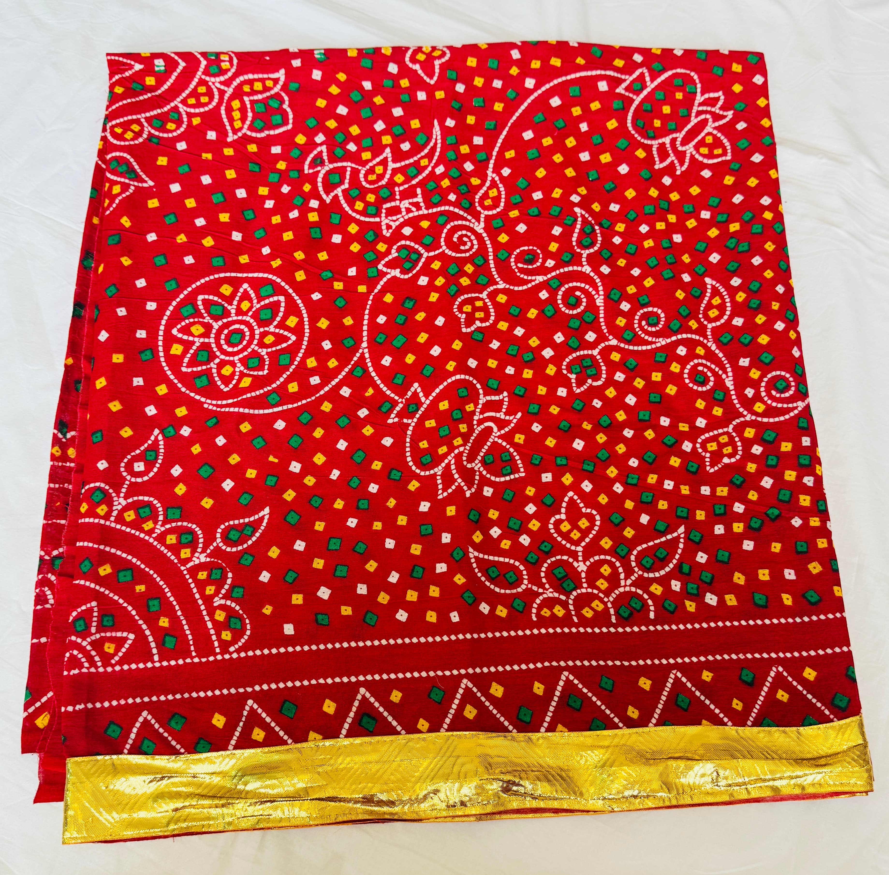 Cotton Dupata with Lampa