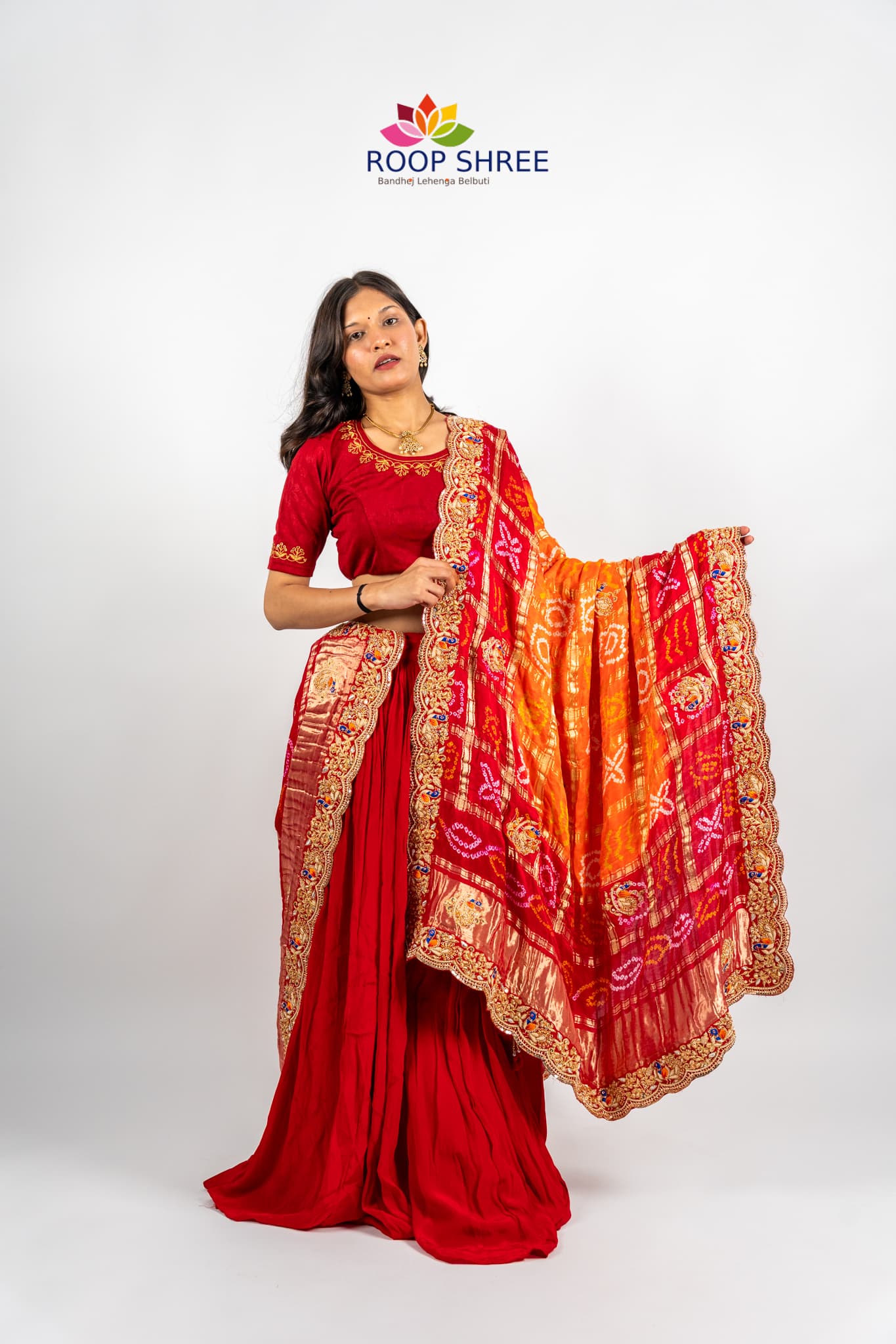 Festive Charm Pure Gajji Silk Dupatta with Intricate Zardozi.
