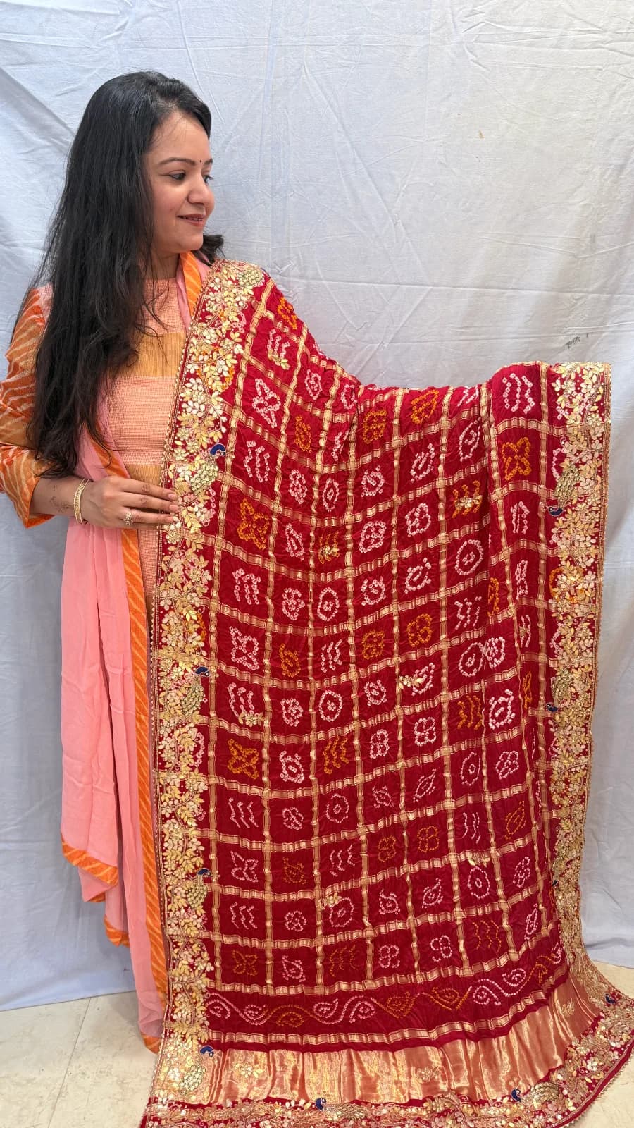 Shahi Gotapatti Kasab Dupatta-Chunri