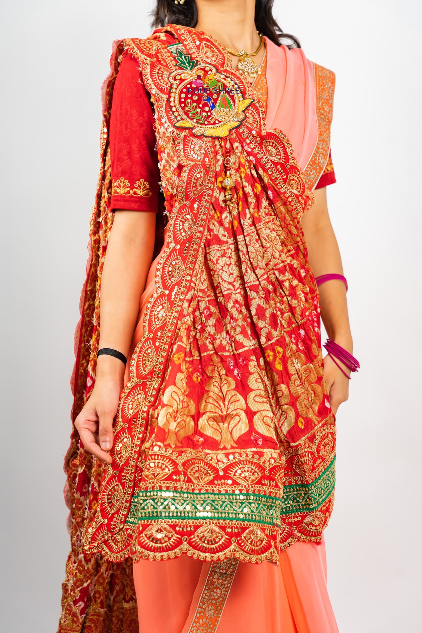 Banarasi Dupatta with Peacock Design